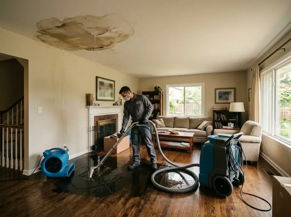 attic-pipe-burst-ceiling-drip-008 — frequently asked questions, Water Damage Restoration & Carpet Care in Floris, VA